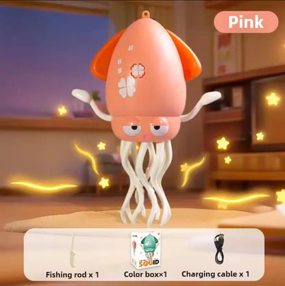 Smart Dancing Octopus Robot Toy - Interactive Crawling Pet with LED Lights, Music & Obstacle Avoidance for Kids