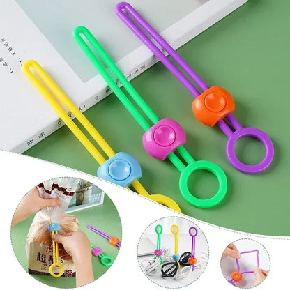 3pcs Food Bag Sealing Strap - Adjustable Freshness Sealing Clips for Portable Data Cable Storage ! Kitchen Gadgets