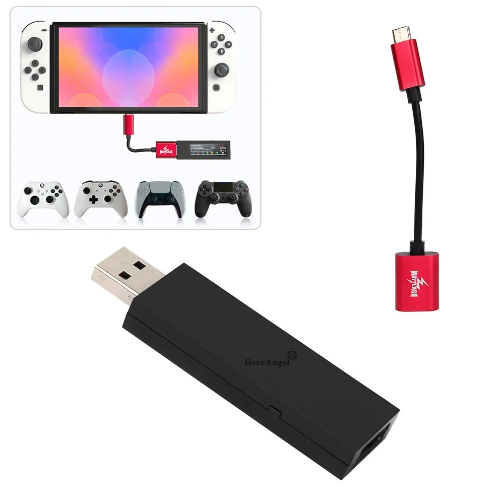 Mayflash Magic S Pro 2 USB Wireless Controller Adapter – JoyCon for NS Pro & Fight Stick for Xbox Series X/S