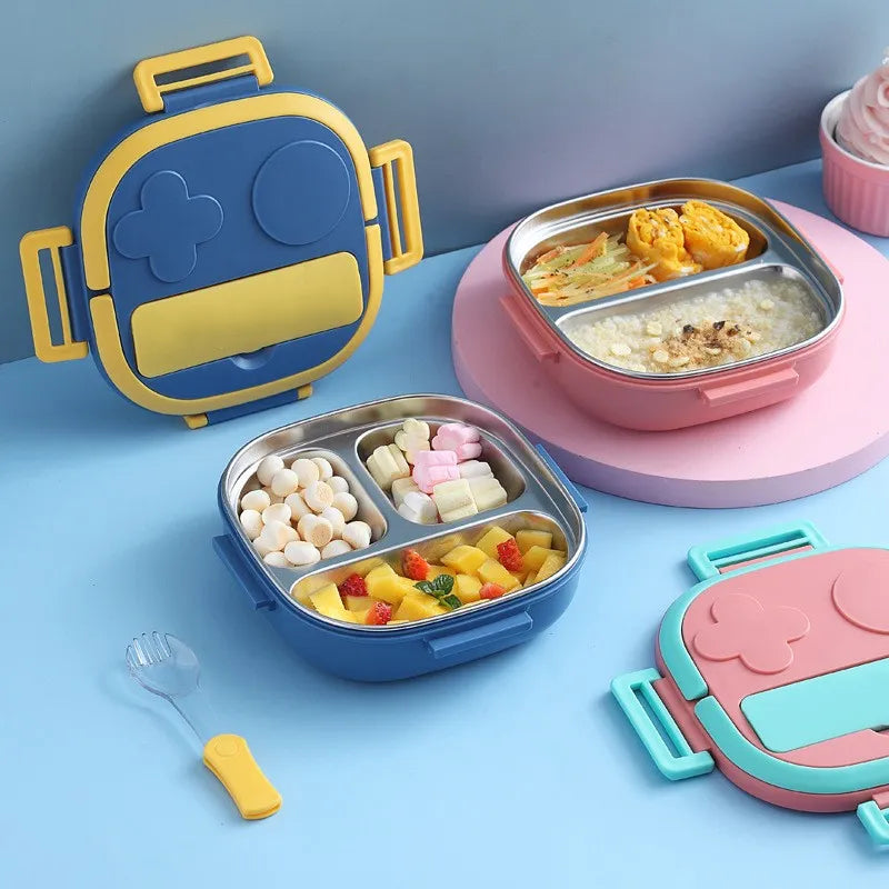 Outing Tableware - Portable 304 Stainless Steel Lunch Box for Baby, Child, Student - Outdoor Camping and Picnic Food Container Bento Box