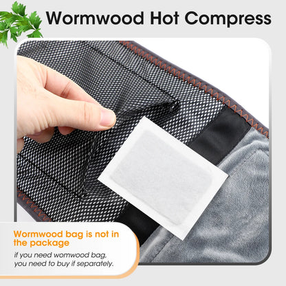 Cordless Heated Waist Belt Massager – Lumbar Support with Vibration Massage for Lower Back Pain Relief