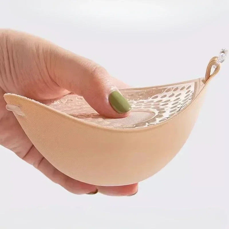 5cm Thicken Silicone Adhesive Bra – Reusable Invisible Strapless Push-Up Nipple Tape for Women