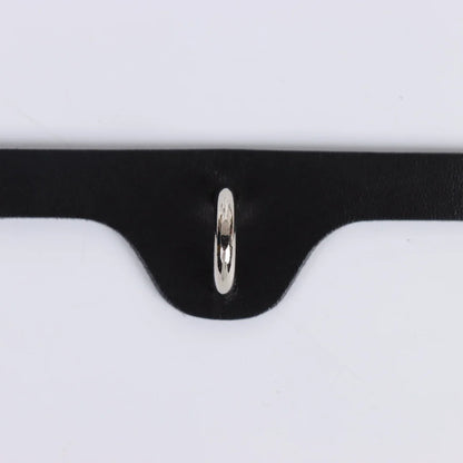 UYEE Harajuku PU Leather Punk Choker Necklace – Gothic Y2K Style Adjustable Collar Belt Pendant Jewelry for Men & Women
