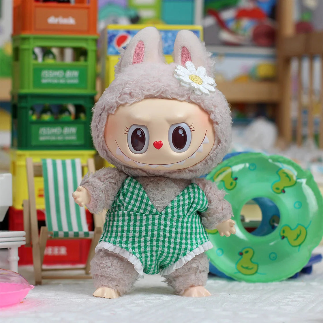 17cm Labubu Doll Shark Slippers — Fun & Stylish Casual Shoes for Dolls (Shoes Only)