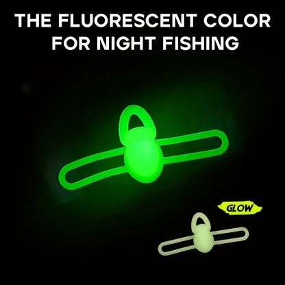 Silicone Fishing Hook Fixers - 5-Piece Elastic Anti-Slip Rod Hook Clips
