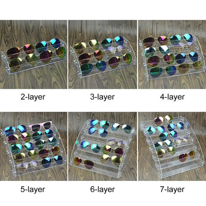 Multi-Layer Acrylic Jewelry & Sunglass Organizer – Nail Polish & Eyeglass Display Stand