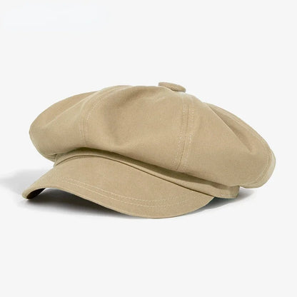 Fashion Beret Hat for Men and Women - Spring Summer Versatile Classic Casquette, Retro Octagonal Painter Sun-Cap for Teens