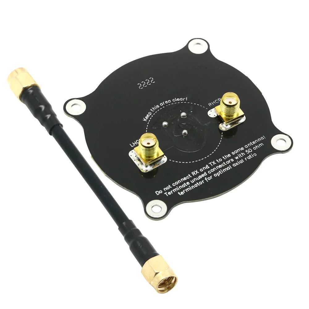 Pagoda 2 / Triple Feed Patch 5.8G 5dBi 50W FPV Flat Panel Antenna: Omnidirectional Omni LHCP/RHCP SMA/RP-SMA