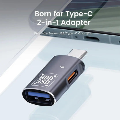 Type C OTG Adapter - USB-C Male to USB 2.0 Female Connector for MacBook, Xiaomi, Huawei, Samsung