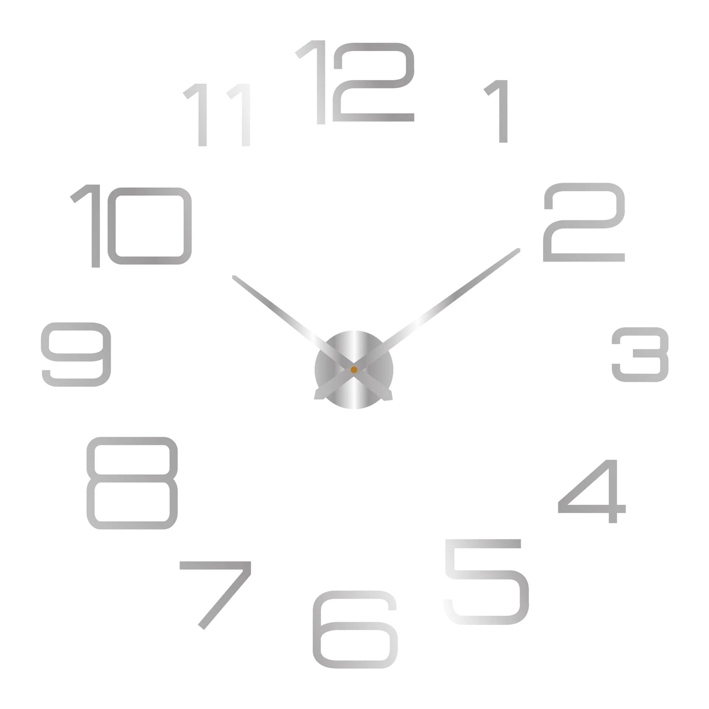 2023 Modern Large 3D DIY Wall Clock – Acrylic Mirror Quartz Clock for Living Room Home Decor