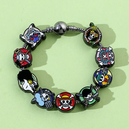 Anime Skull Charms Bracelet – DIY Pendant Vintage Bangle Jewelry