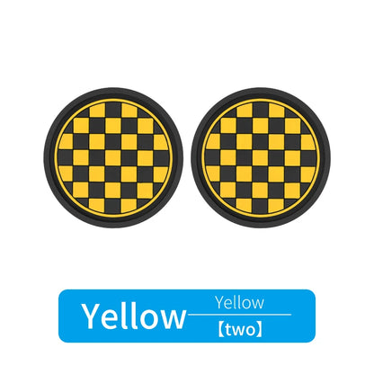 2pcs Car Cup Holder Anti-Slip Coasters — Premium PVC Universal Fit, Interior Accessories for Most Vehicles