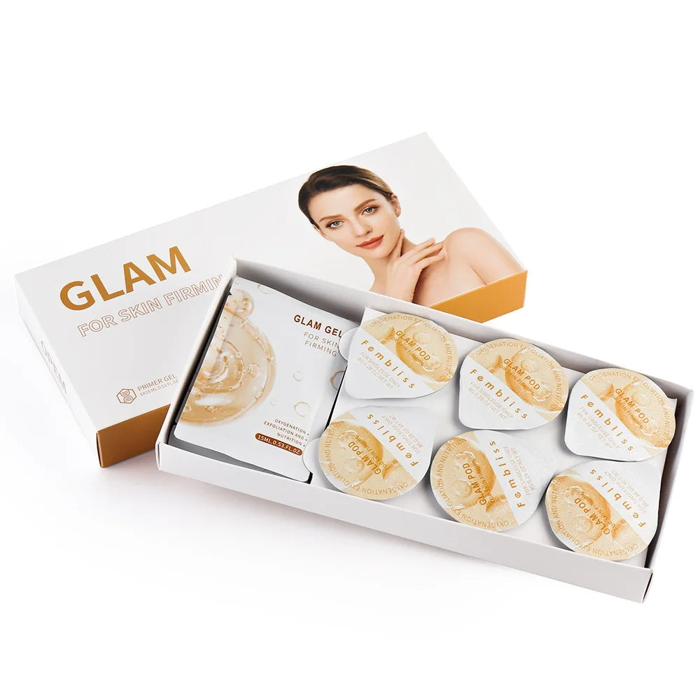 Facial CO2 Oxygen Bubble Gel - Special Exfoliating & Brightening Gel for CO2 Oxygen Facial Machines, Hydrating & Lifting Skincare Capsules