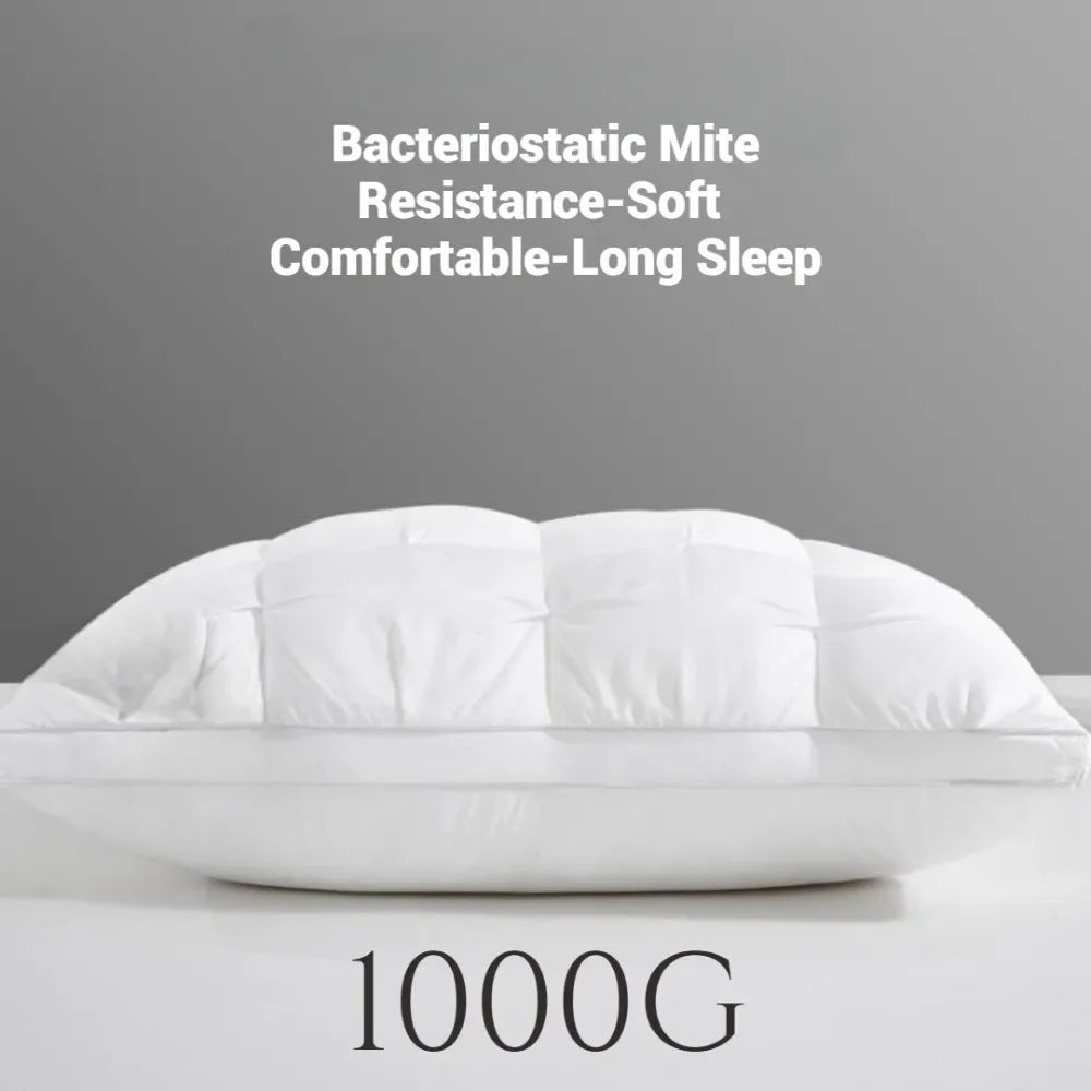 Comfortable Sleeping Pillow – 5-Star Hotel Quality, Soft Three-Dimensional Bilateral Washed Solid Color Pillow