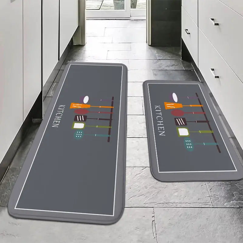 Multi-Purpose Sponge Water Absorption Mat — Anti-Skid, Moisture-Absorbing, Machine-Washable Carpet for Kitchen & Bathroom
