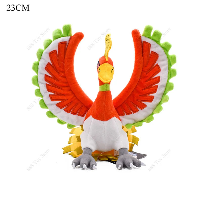 Anime Shiny Pokémon Plush Toys — Charizard, Mega Evolution X, Articuno & Lucario Stuffed Dolls Christmas Gift for Kids