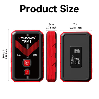 KONNWEI TK100 TPMS Programming Tool - 315/433MHz Tire Pressure Sensor Activator & Reset Tool with Lifetime Free Upgrades