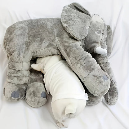 40cm Soft Elephant Plush Toy – Cute Baby Elephant Sleeping Pillow, Stuffed Animal for Kids, Birthday Gift & Room Decor