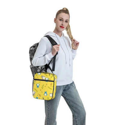 Totoro Miyazaki Anime Insulated Lunch Tote Bag – Portable Thermal Cooler for School & Office