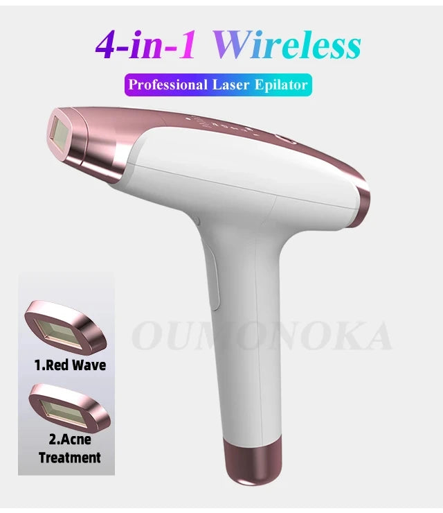 Body Bikini IPL Hair Removal Device — 999,999 Flashes Permanent Painless Laser Epilator for Women, Home Use