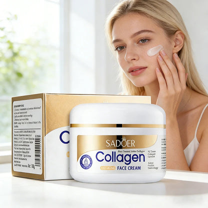 SADOER Collagen Firming Face Cream - Hydrating and Moisturizing Facial Skincare for Smoother, Firmer-Looking Skin