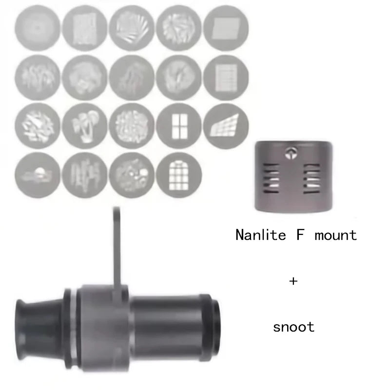Mini Snoot Projection Attachment - Compatible with Zhiyun, Ulanzi & Godox Mounts