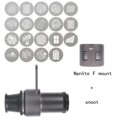 Mini Snoot Projection Attachment - Compatible with Zhiyun, Ulanzi & Godox Mounts
