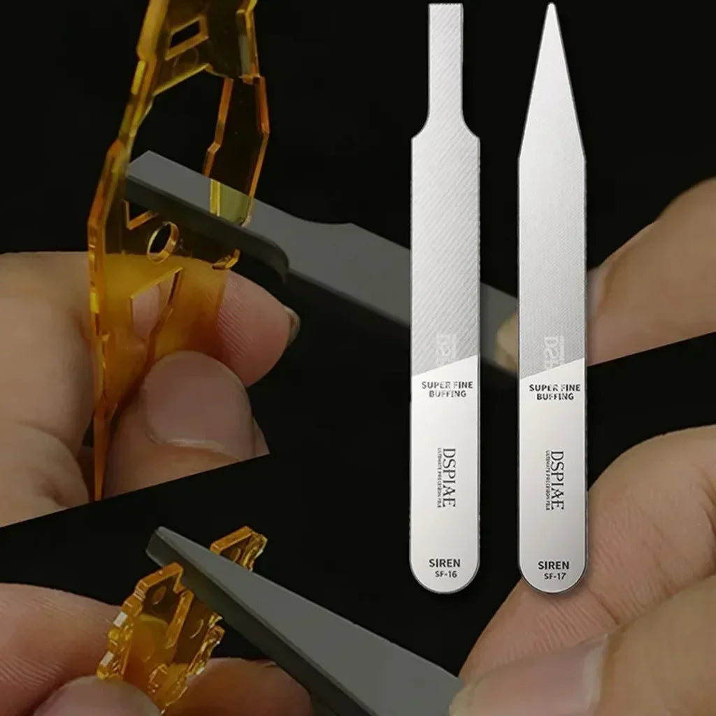 DSPIAE Ultimate Precision Glass Files – MSF-13/SF-15/SF-16/SF-17 for Gundam Model Making, Hobby DIY Tools