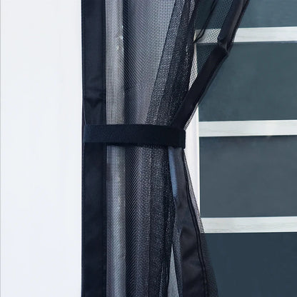 Magnetic Door Screen Mosquito Net - Auto Closing Black Fly Insect Mesh Curtain for Kitchen & Living Room