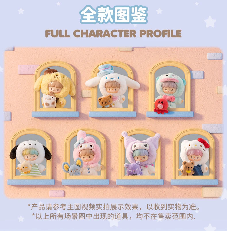 Genuine Sanrio x zZoton Love-League Buddies Vinyl Dolls Blind Box – Cute Hello Kitty & Kuromi Collectible Toys Gift