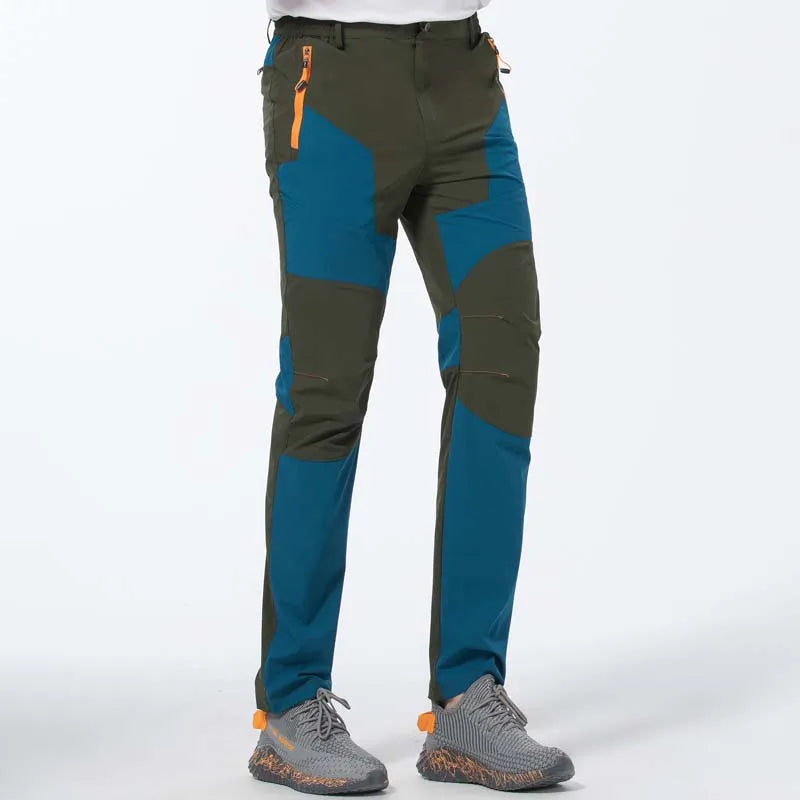 Men’s Elastic Hiking Pants – Quick-Dry, Windproof, Waterproof, Breathable Outdoor Trekking & Climbing Pants