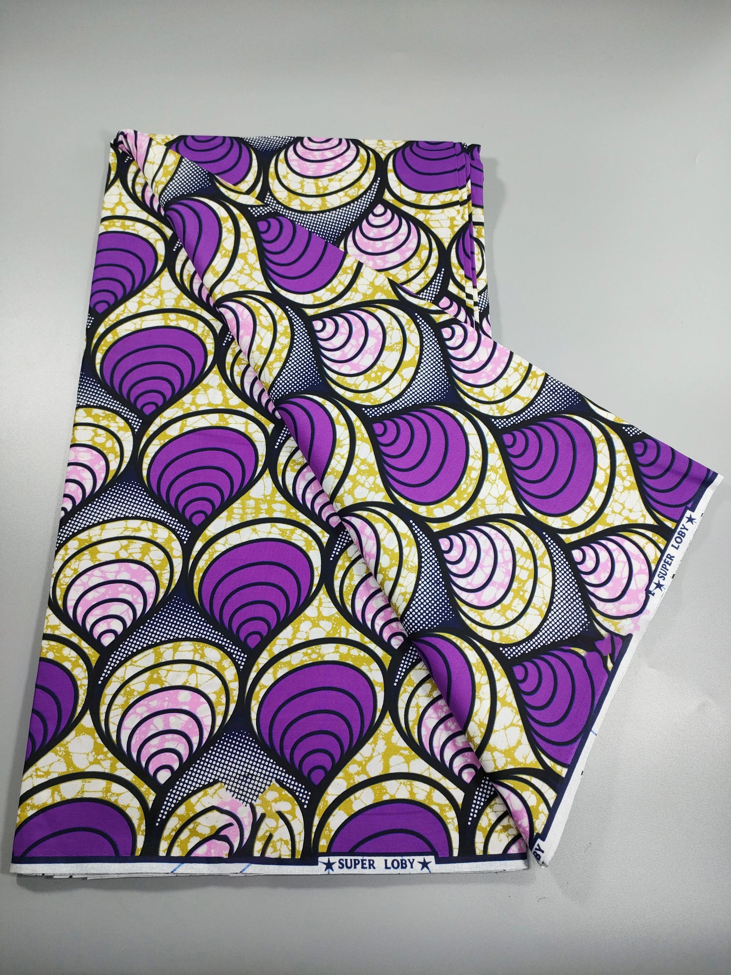 African Real Wax Print Fabric - 100% Cotton Nigerian Ankara Sewing Material for Party Dresses