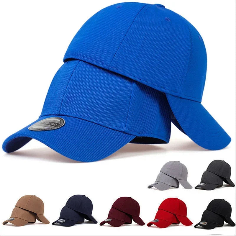 Men's Baseball Cap - Breathable Mesh Fitted Trucker Hat for Outdoor Sports & Sun Protection