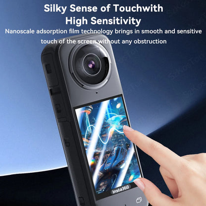 Insta360 X4 Lens Guards, Storage Bag & Screen Protector Film – Anti-Scratch Camera Accessories for Insta360 X4