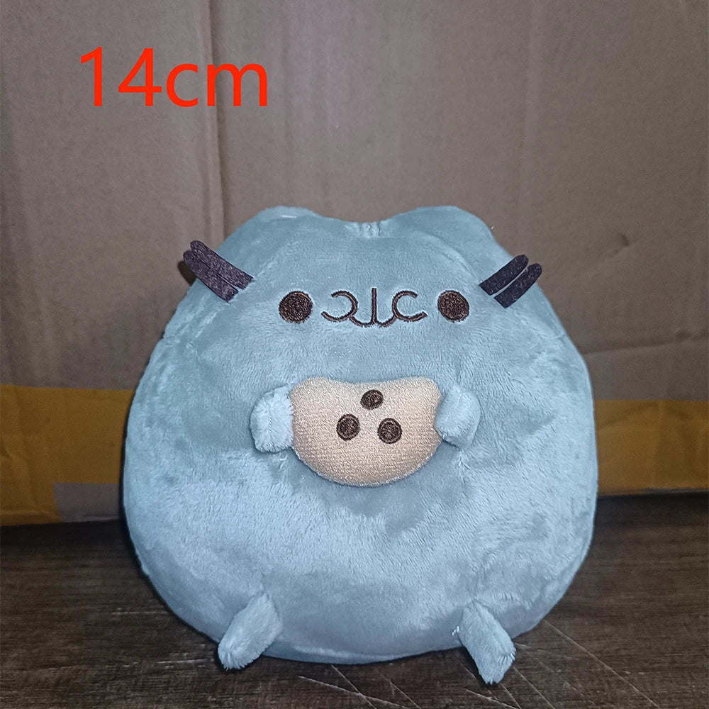 Cute Simulated Cat Plush Doll - Soft Anime Cat Stuffed Toy for Tabletop, Bedroom, and Home Decor, Kids’ Gift