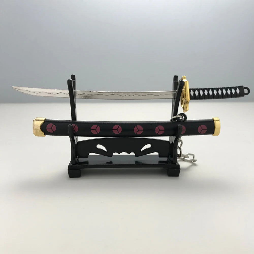 8 Styles Roronoa Zoro Samurai Sword Keychain – Katana Scabbard Keyring for Men & Women, Cosplay Toy Jewelry Gift