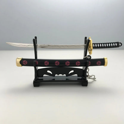 8 Styles Roronoa Zoro Samurai Sword Keychain – Katana Scabbard Keyring for Men & Women, Cosplay Toy Jewelry Gift