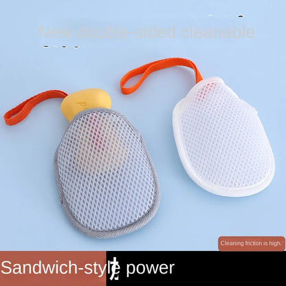 Foaming Soap Bag Mesh Pouch - Massage Exfoliator & Bathing Bubble Maker for Body Cleansing