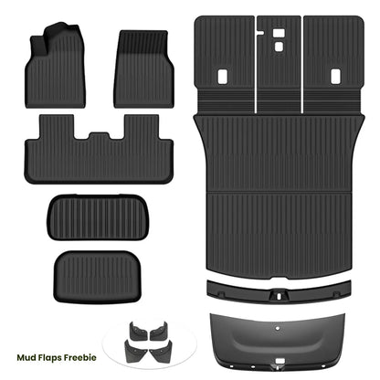 Tesla Model Y 2025+ Juniper TPE Floor Mats – Waterproof Anti-Slip Full Set Car Accessories