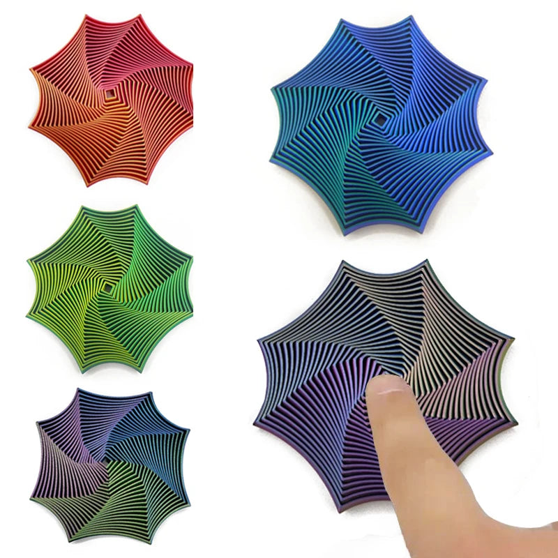 Octagonal 3D Fidget Toy — Geometric Illusion Stress Relief & Sensory Toy for Antistress, Party Games