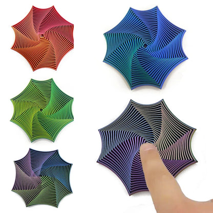 Octagonal 3D Fidget Toy — Geometric Illusion Stress Relief & Sensory Toy for Antistress, Party Games