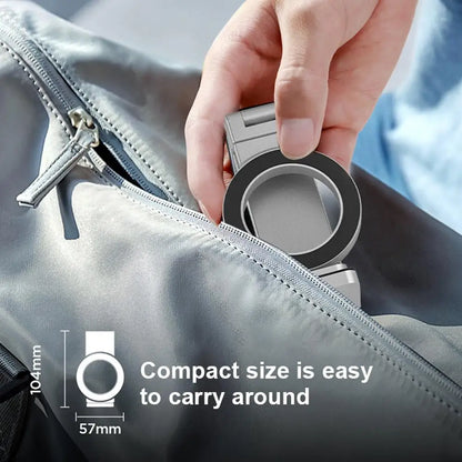 Universal Foldable Magnetic Phone Holder – Rotatable Travel Mount for Smartphones Airplane Car Desk