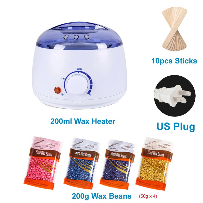 200/500ml Electric Wax Heater – Hot Paraffin Pot for Hair Removal & Waxing