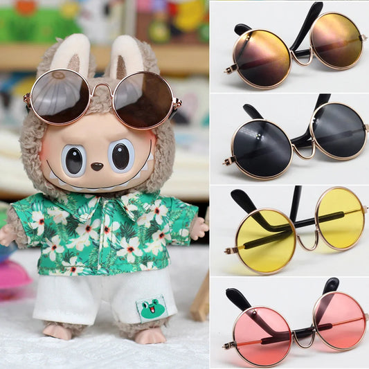 Labubu Fashion Gradient Sunglasses for 17cm Mini Doll | Cool Labubu Idol BJD Doll Accessories