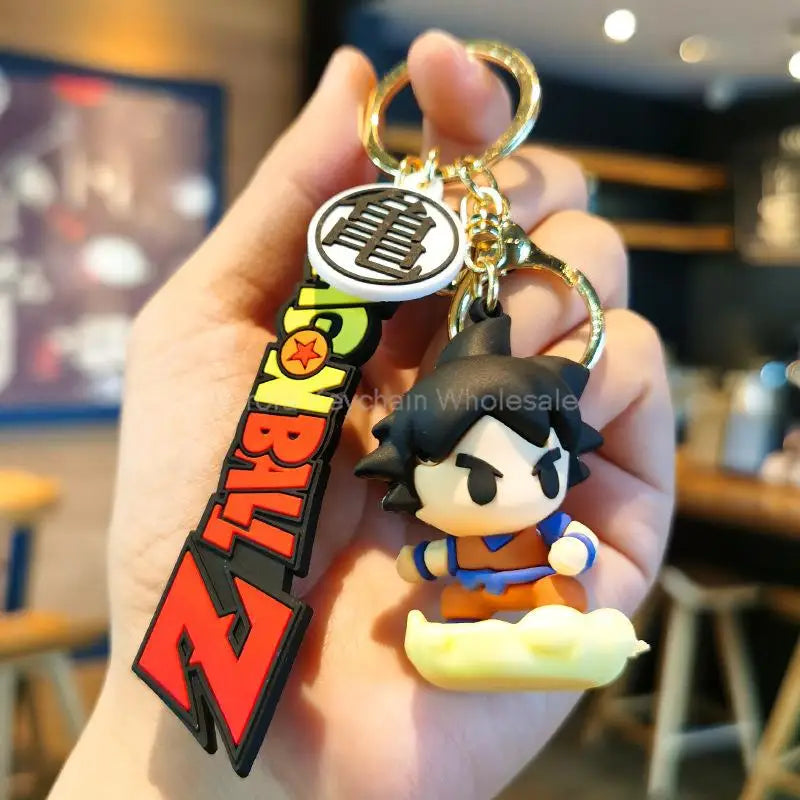 Dragon Ball Z Keychain – Super Saiyan Goku, Bulma, Broly, Piccolo & Majin Buu Car Pendant Toy Gift for Kids