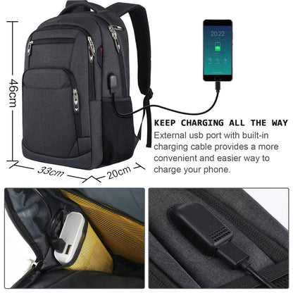 Men's Travel Backpack – Waterproof Outdoor Camera & Laptop Bag with Large Capacity, Ergonomic Design for Hiking