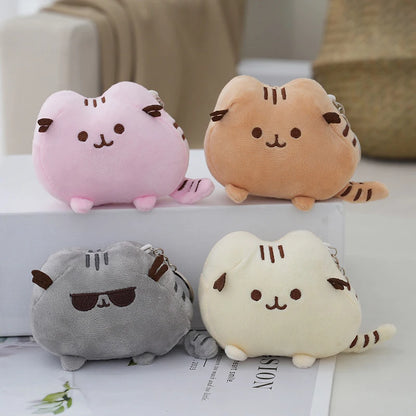 Cute Cat Plush Doll - Anime Ice Cream, Pizza, and Cake Stuffed Toy for Desk, Bedroom Decor, Birthday and Christmas Gifts