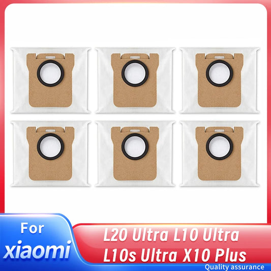 Robot Vacuum Dust Bags Replacement - Compatible with Dreame L20 Ultra L10 Ultra L10s Ultra X10 Plus S10 Pro Accessories