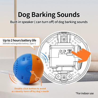 Interactive Plush Dog Toy – Dancing, Chew & Fetch Ball for Small Puppies