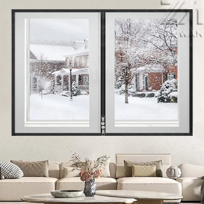 Winter Zipper Curtains – Transparent Waterproof Plastic Window Film, Windproof & Anti-Freezing Insulation
